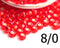 8/0 Toho seed beads Silver Lined Lt Siam Ruby red N 25 - 10g