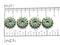 4pc Large Brass Rondelle wheel beads 14mm