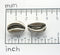 2pc Antique Silver Cowry shell beads
