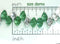 12x7mm Olivine leaves, Czech glass, Rainbow coating - 25pc