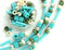 Turquoise Silver Seed Beads Mix - Island - MayaHoney Special Mix TOHO - 10g