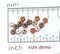 5mm Peach and White daisy flower beads, Rainbow luster - 50pc