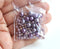 3mm 6mm Lilac Purple bead mix, Faux pearls, Czech glass round druk spacers - 10g