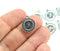 10pc Antique Silver Ohm charms, Tibetan Style Alloy