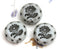 22mm Light Grey Flower Focal Czech glass bead Black Inlays - 1pc