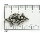 1pc Antique Silver fish connector pendant