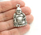 Antique silver Buddha figure pendant