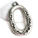 Antique Silver Oval Boho pendant bead