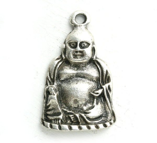 Antique silver Buddha figure pendant