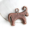 Primitive Bull Antique Copper Pendant Ram Aries Ancient style