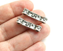 2pc Egyptian Eye of Horus Two hole Antique Silver Connector 2 hole