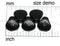 10Pc Black Shell bead Jet black glass shell Czech glass beads - 15mm