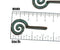 2pc hammered Spiral charms 42mm Green Patina Copper