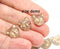 8pc Cat glass beads Crystal Clear czech glass beads
