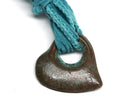 Copper Heart pendant bead Large hole