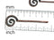 70mm Long spiral Antique copper hammered pendant 2Pc