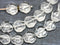 9mm Crystal Clear flower czech glass three petal daisy flower floral bead - 20Pc