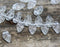 10x6mm Crystal clear leaf Clear czech beads - 60Pc