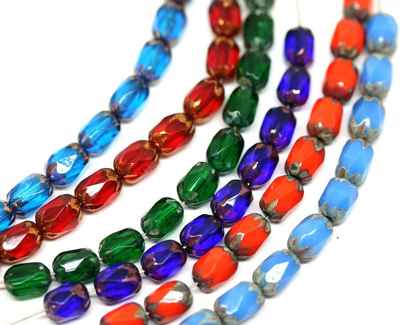 PRECIOSA Czech Glass Round Beads 4mm – Cobalt Luster – 100 Pieces