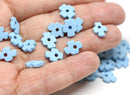 10mm Blue flower ceramic beads 40pc