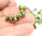 4x6mm Pink czech glass tiny teardrops, Small drop beads - 50Pc