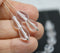20Pc Crystal clear pear shape teardrop czech glass beads - 11x7mm