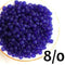 8/0 Toho seed beads, Transparent Frosted Cobalt N 8DF, dark blue - 10g