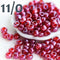 11/0 Toho seed beads, Gold Lustered Raspberry N 332 - 10g
