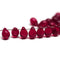 5x7mm Small red teardrops, czech glass beads, dark red drops 50pc