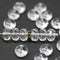 4x7mm Crystal clear glass beads, Czech fire polished - 25pc