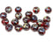 4x7mm Dark red czech glass rondelle beads - 25pc