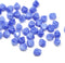 6mm Blue bicone beads, Mixed color czech glass pressed beads, 50Pc