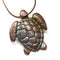 50mm Extra large Turtle pendant bead, Antique copper
