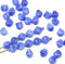 6mm Blue bicone beads, Mixed color czech glass pressed beads, 50Pc