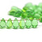 70pc Transparent green teardrops, czech glass - 5x7mm