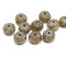 7x10mm Camel brown rondelle beads, Picasso crueller - 10Pc