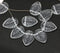 12x16mm Crystal clear side drilled leaf beads - 10pc - 3030