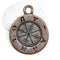 Ancient Symbols round copper pendant