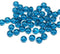 3x5mm Dark Capri blue rondelle beads, czech glass - 50pc