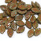 12x7mm Picasso olive green leaf beads, Czech glass pressed leaves - 50pc
