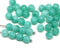 6mm Seafoam green czech glass round druk pressed beads spacers 30Pc