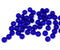 3x5mm Dark cobalt blue rondelle beads, czech glass - 50pc