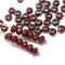 3x5mm Mixed red rondelle beads, Opaque picasso czech glass - 50pc