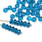 3x5mm Dark Capri blue rondelle beads, czech glass - 50pc