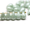 30pc Sage green teardrop czech glass beads - 6x9mm