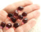6Pc Opal Yellow Teardrop beads, czech glass drops - 10x14mm
