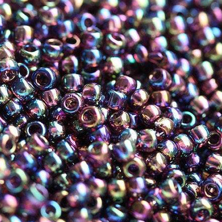 11/0 Toho seed beads, Transparent Rainbow Amethyst, N 166C - 10g