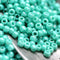 11/0 Toho seed beads, Opaque Rainbow Turquoise N 413 - 10g