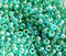 8/0 Toho seed beads, Transparent Rainbow Dark Peridot green N 164B - 10g