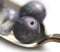14mm Round glass beads - Dusty Purple Grey - 4Pc